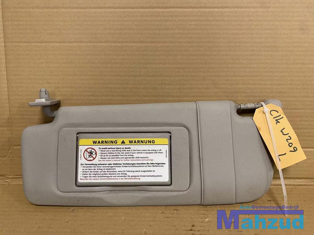 MERCEDES CLK W209 Grijs Links zonneklep 2004-2010, Auto-onderdelen, Interieur en Bekleding, Gebruikt, Mercedes-Benz AG, Mercedes-Benz