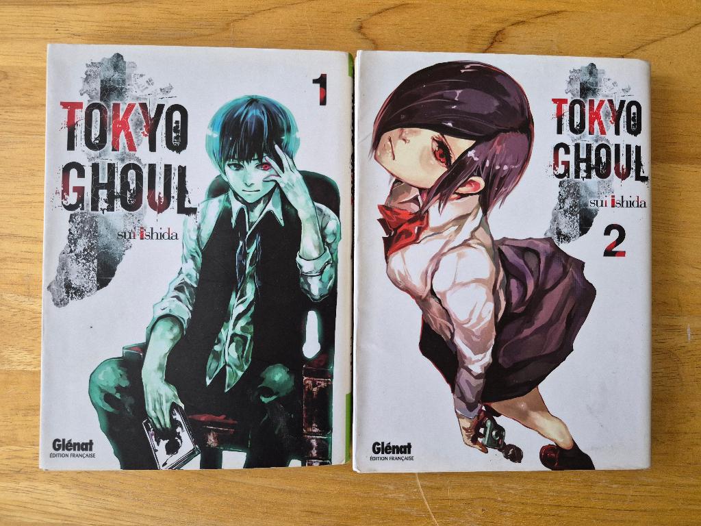 Lot mangas Tokyo Ghoul tomes 1 & 2, Plusieurs comics, Enlèvement, Utilisé, Japon (Manga)