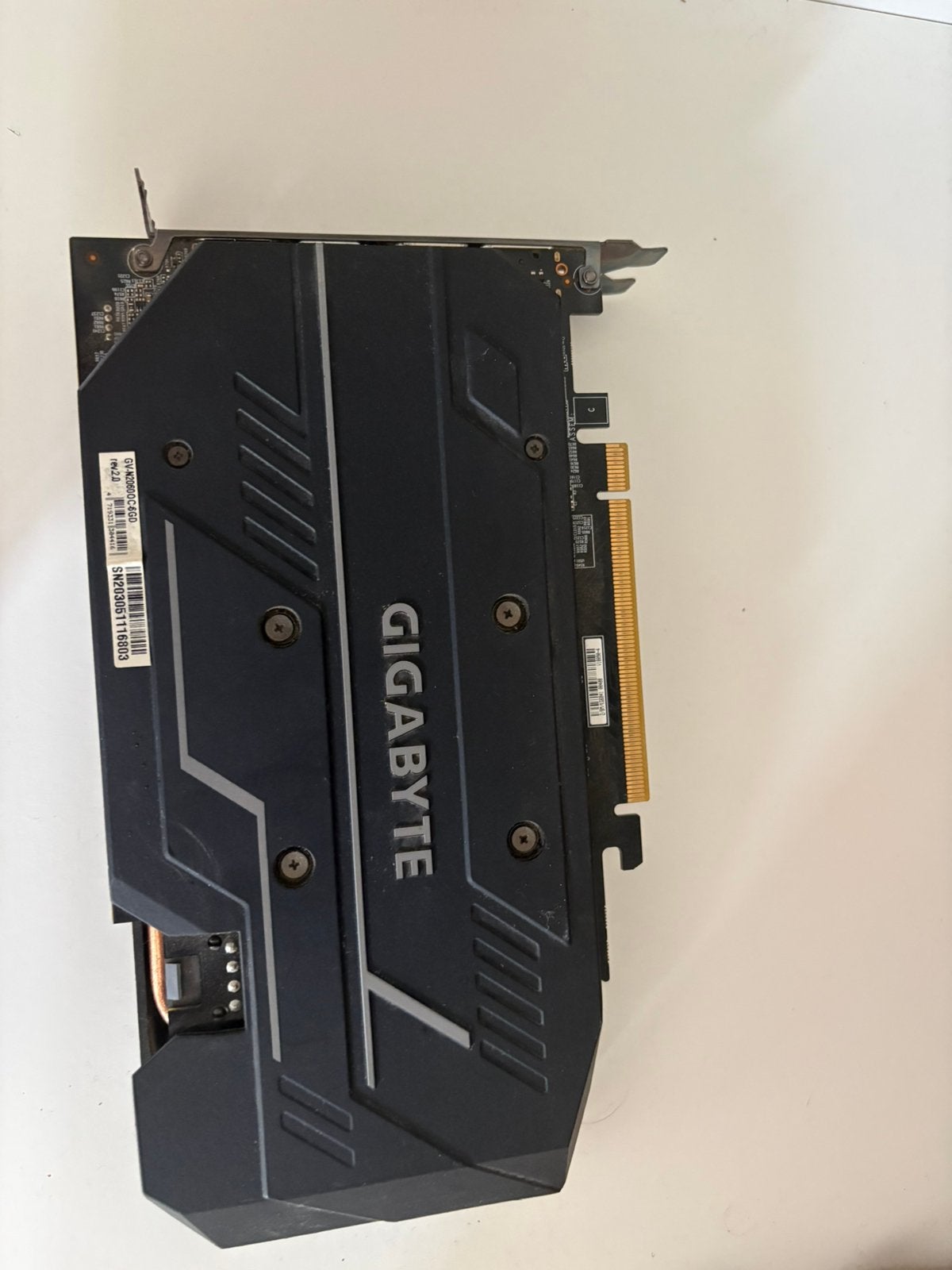 Gigabyte GeForce RTX 2060 6GB – Goede staat – Werkt perfect, Computers en Software, Ophalen of Verzenden, Zo goed als nieuw