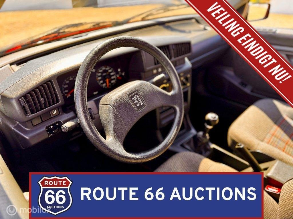 Peugeot 405 1.9 GRi 4x4 | 1991 | Route 66 Auctions, Auto's, Zwart, Bedrijf, Handgeschakeld, Overige carrosserie