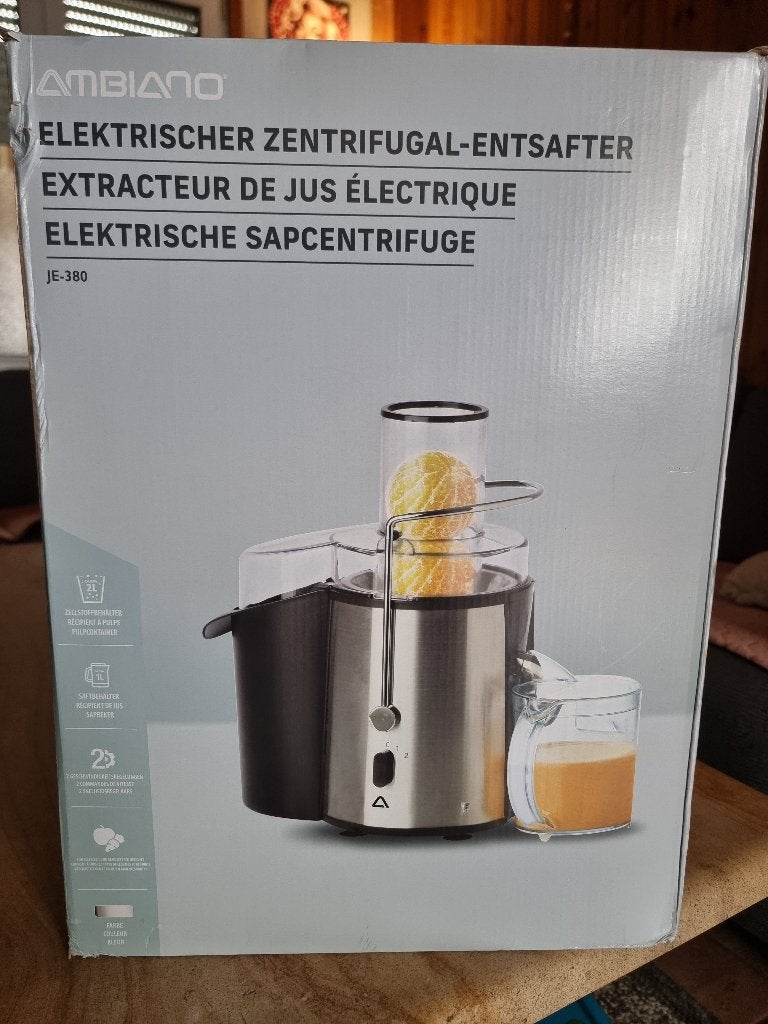 Elektrische sapcentrifuge ambiano, Enlèvement ou Envoi, Neuf, Électrique, Presse-agrumes