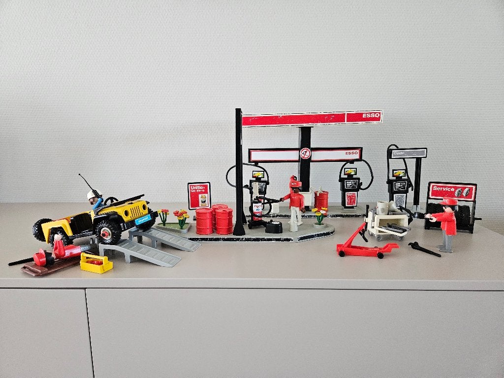 Playmobil Esso tankstation 3434 Vintage, Kinderen en Baby's, Speelgoed | Playmobil, Ophalen of Verzenden, Gebruikt