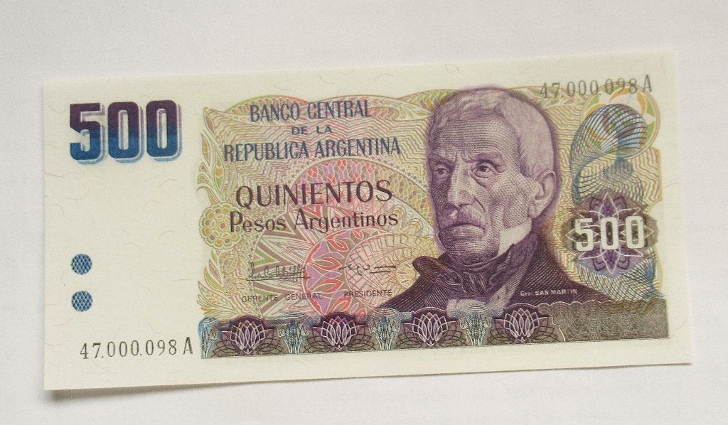 Argentinië 500 Pesos Argentinos 1984, Postzegels en Munten, Verzenden, Zuid-Amerika