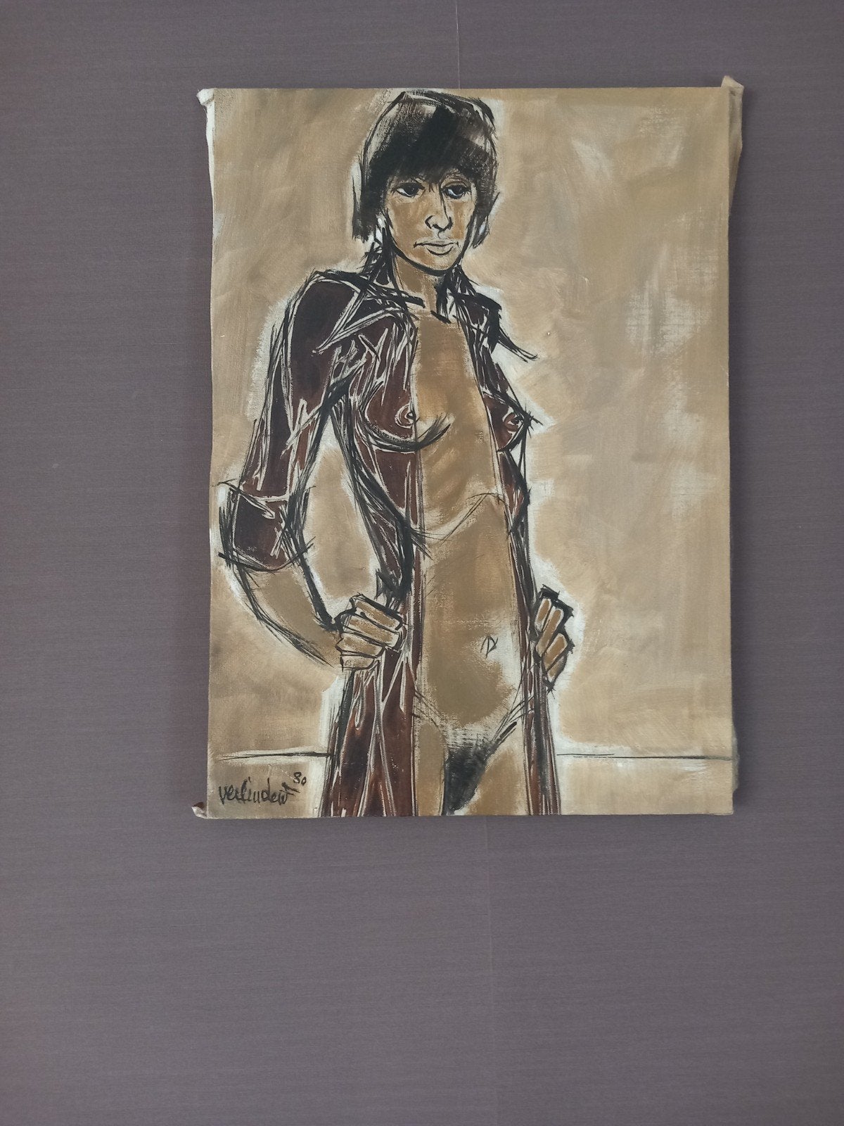 Nu féminin signature, Antiquités & Art, Enlèvement