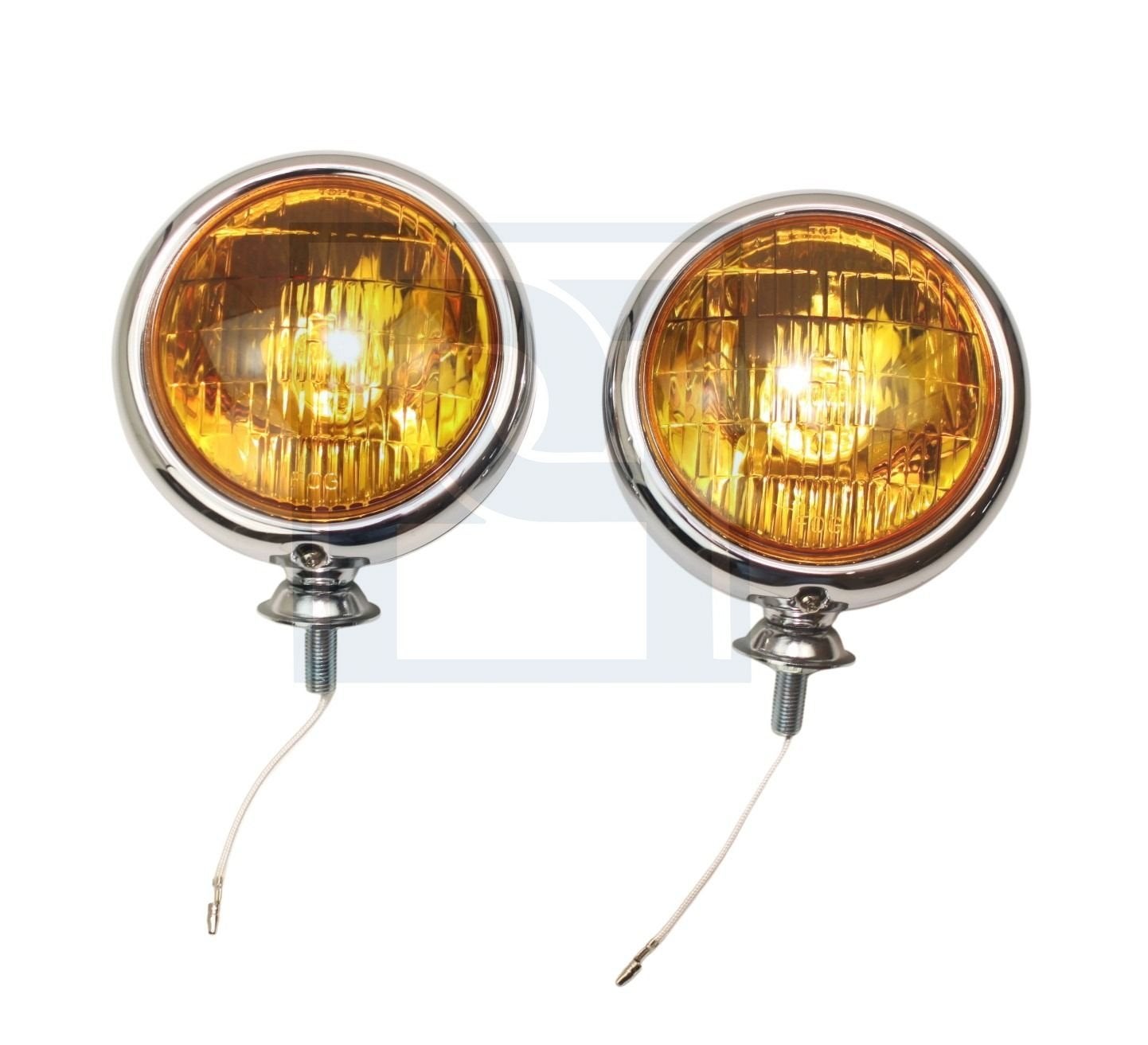 Volvo Mistlamp chroom geel glas - 2 stuks - diameter 13 cm-, Ophalen of Verzenden, Nieuw, Volvo