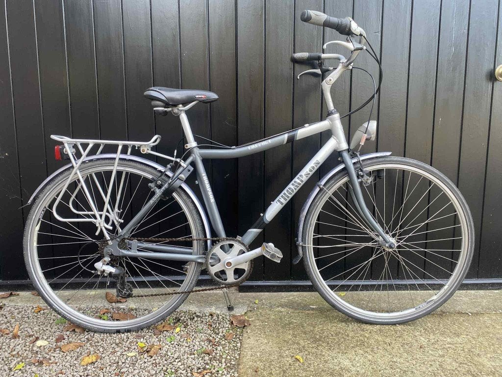Thompson herenfiets   Nog in mooie staat!, Gebruikt, Velgrem, Versnellingen, 49 tot 53 cm