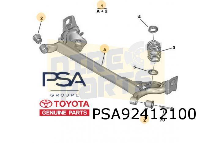 Toyota Aygo / Peugeot 108/ Citroën C1 (5/14-7/18-) achterasl, -, Utilisé, -, -