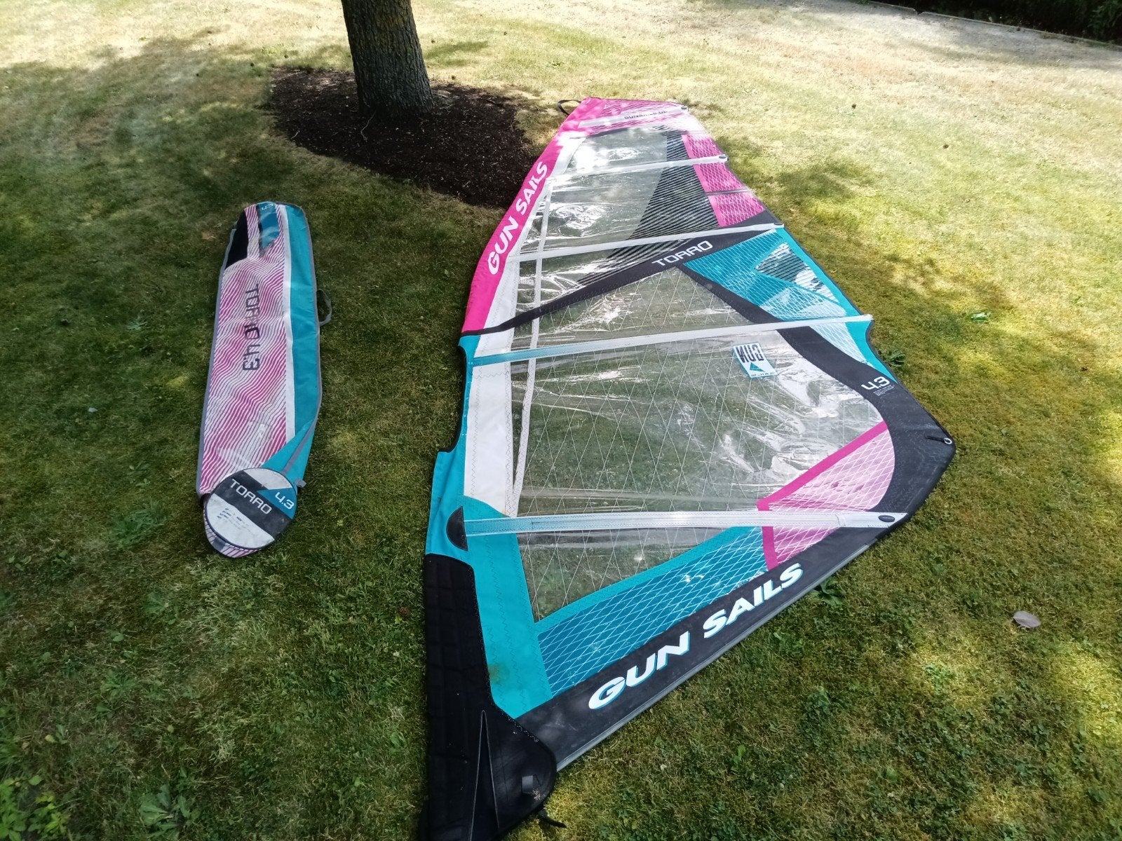 Windsurfzeil 4,3 Gun Sail, Watersport en Boten, Ophalen, Zeil