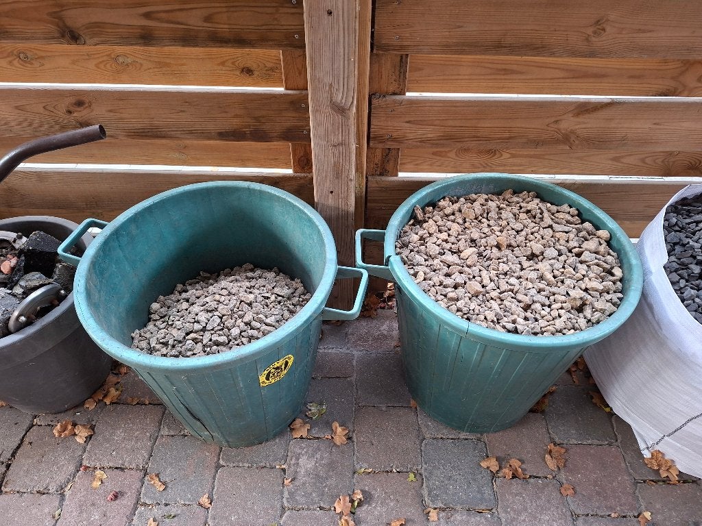 Kiezels, Tuin en Terras, Ophalen, Gebruikt, Geel, Grind