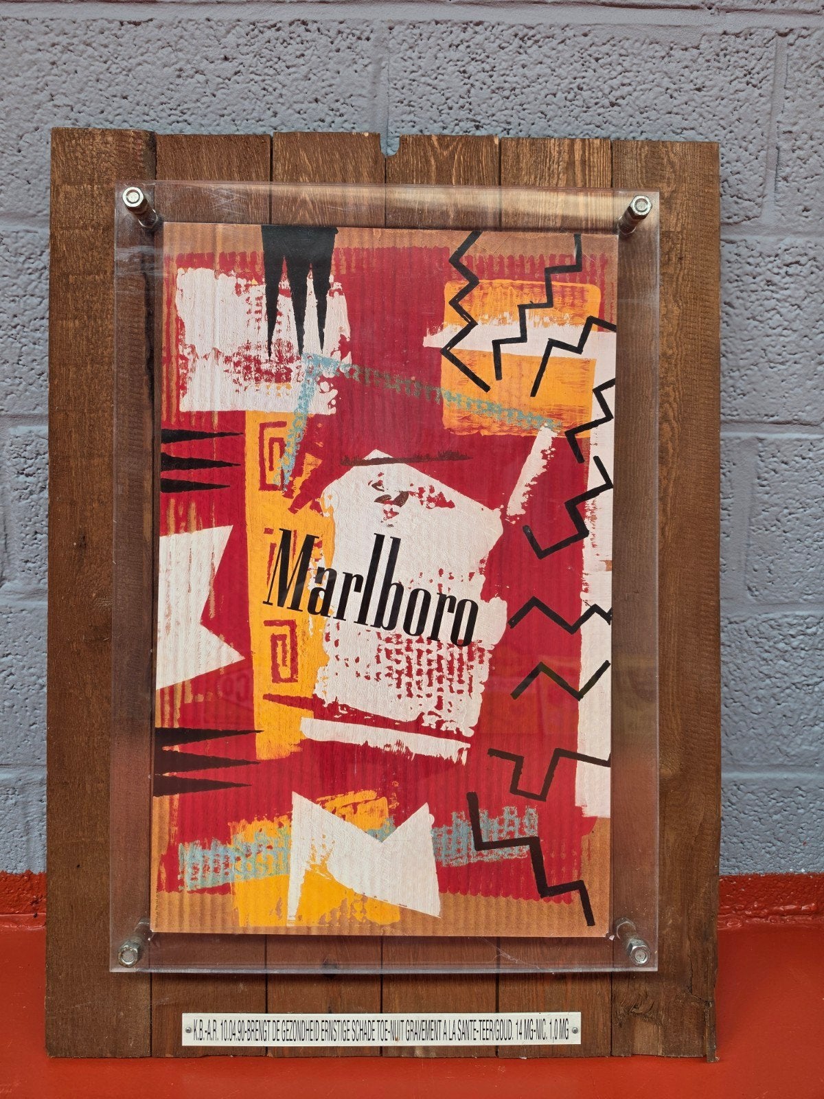 1 of 1 Marlboro reclame - ZELDZAAM, Verzamelen, Ophalen, Zo goed als nieuw, Reclamebord
