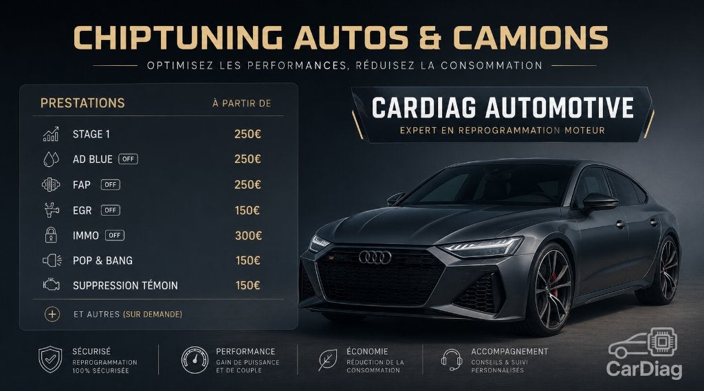 Reprogrammation autos chiptunning (adblue off, stage 1...), Enlèvement ou Envoi, Neuf