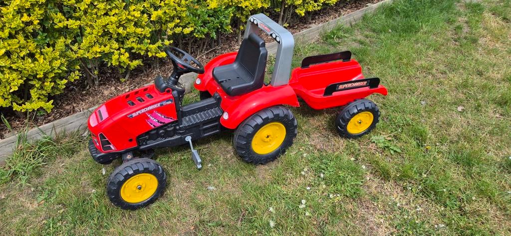 Falk tractor met aanhangwagen, Enlèvement, Comme neuf, Autres marques, Avec chariot ou remorque