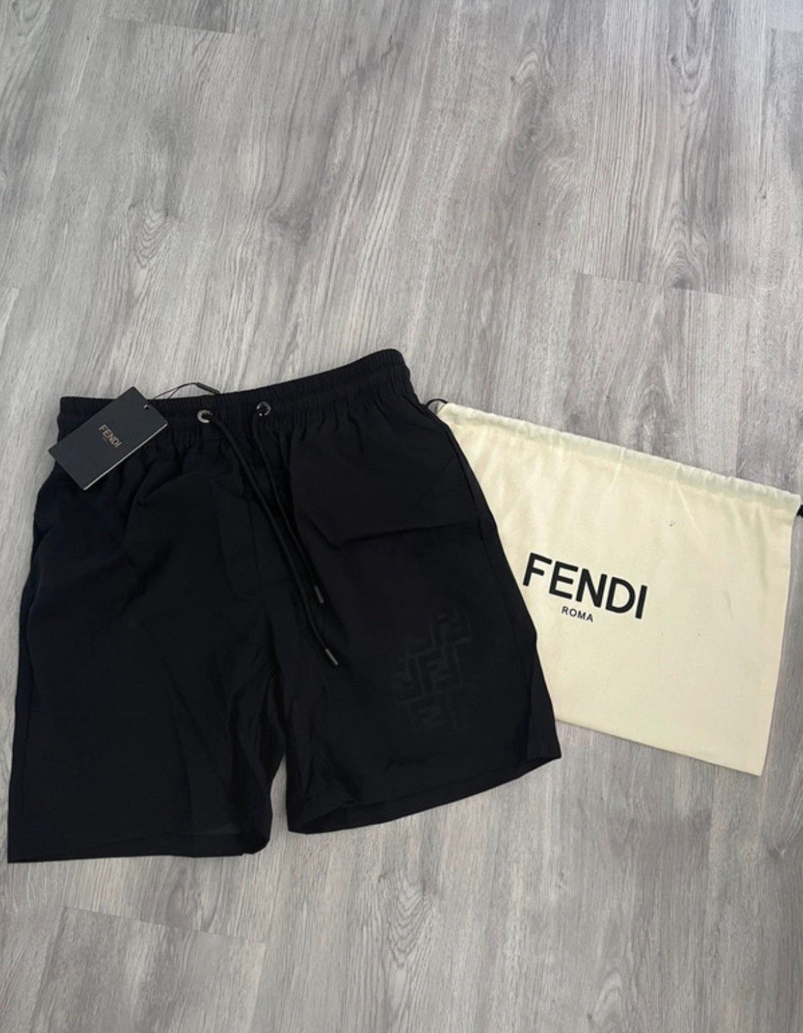 Fendi zwemkledij, Kleding | Heren, Badmode en Zwemkleding, Ophalen of Verzenden, Maat 48/50 (M), Zwart, Zwemshort