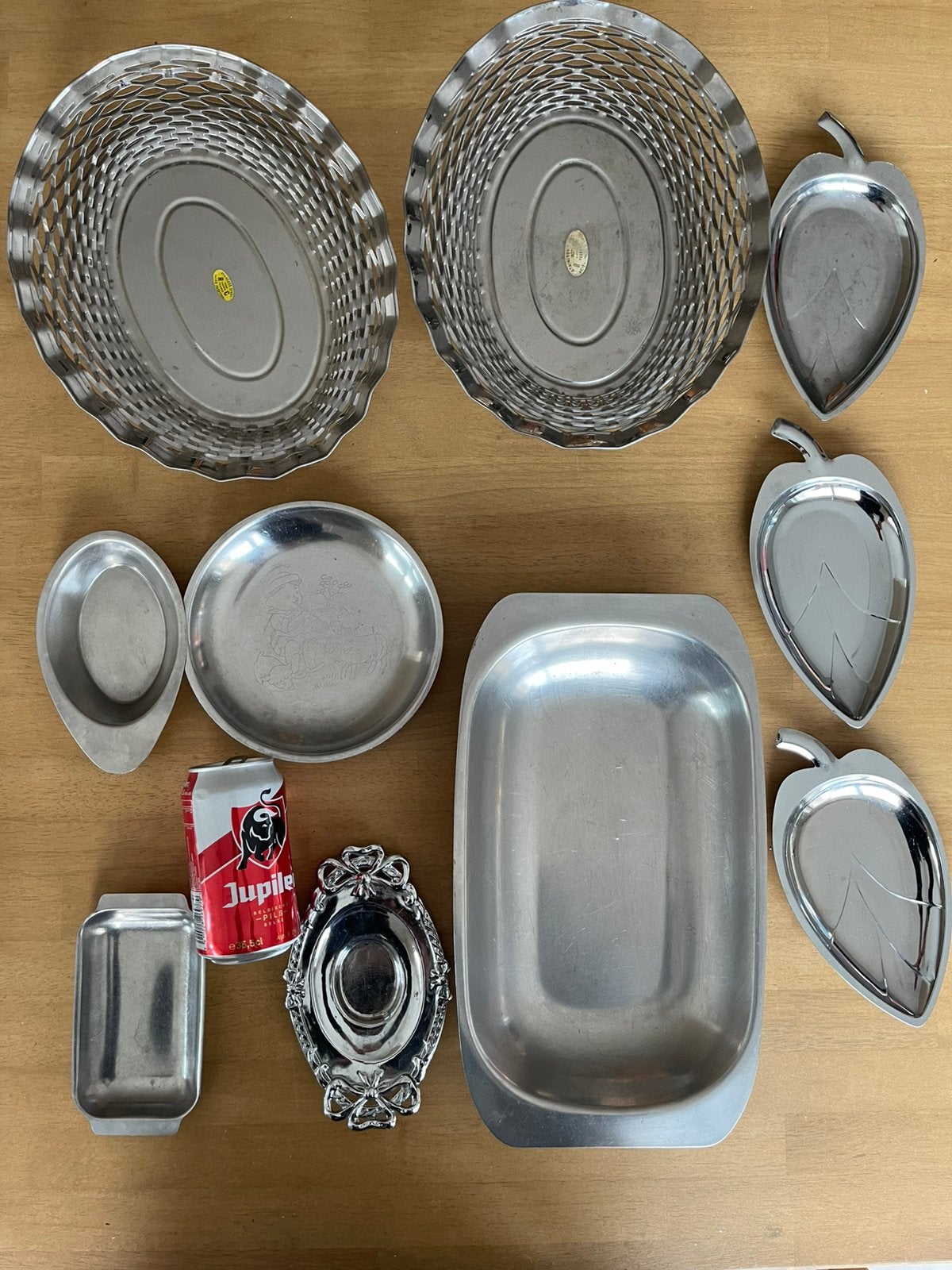 10 plats et casseroles en acier inoxydable ensemble 5€ !, Maison & Meubles, Enlèvement, Utilisé, Inox