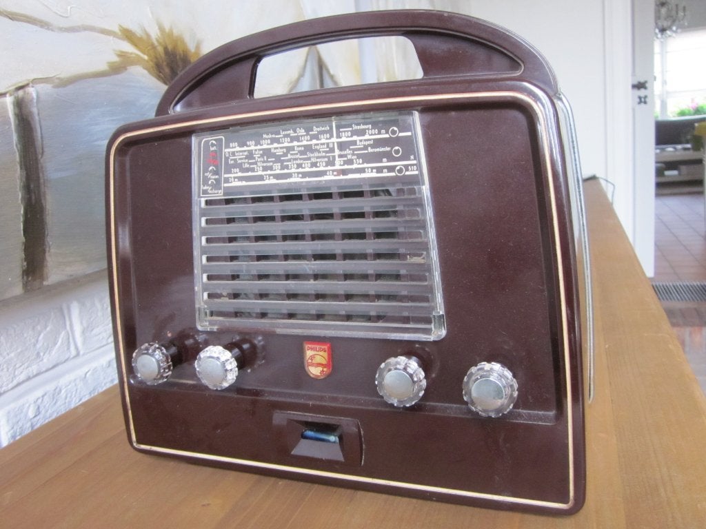 Radio-bakélite Philips, TV, Hi-fi & Vidéo, Radios, Enlèvement ou Envoi, Utilisé, Radio