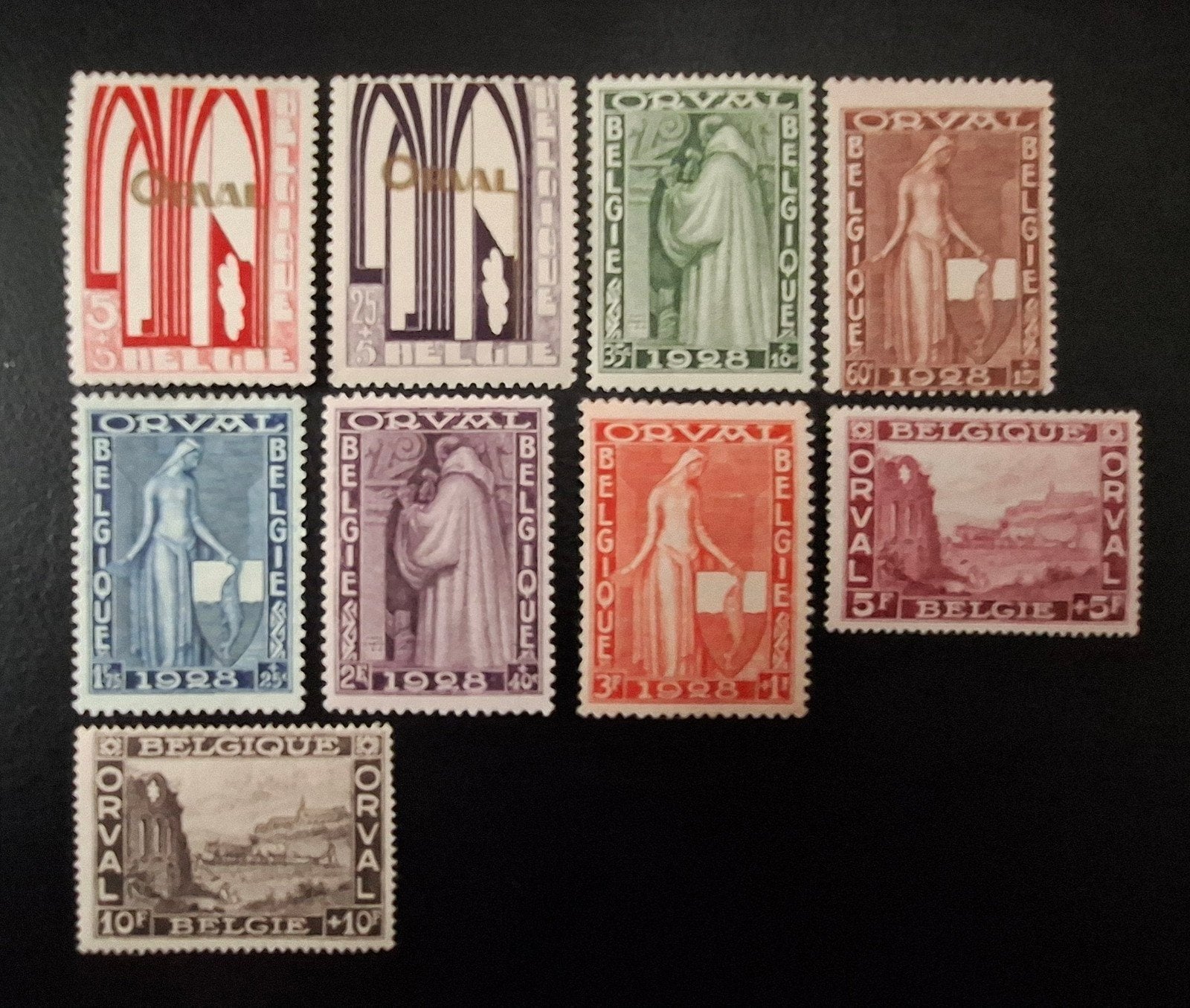 België: OBP 258/66 * Eerste Orval 1928., Spoor van plakker, Orginele gom, Ophalen of Verzenden, Zonder stempel