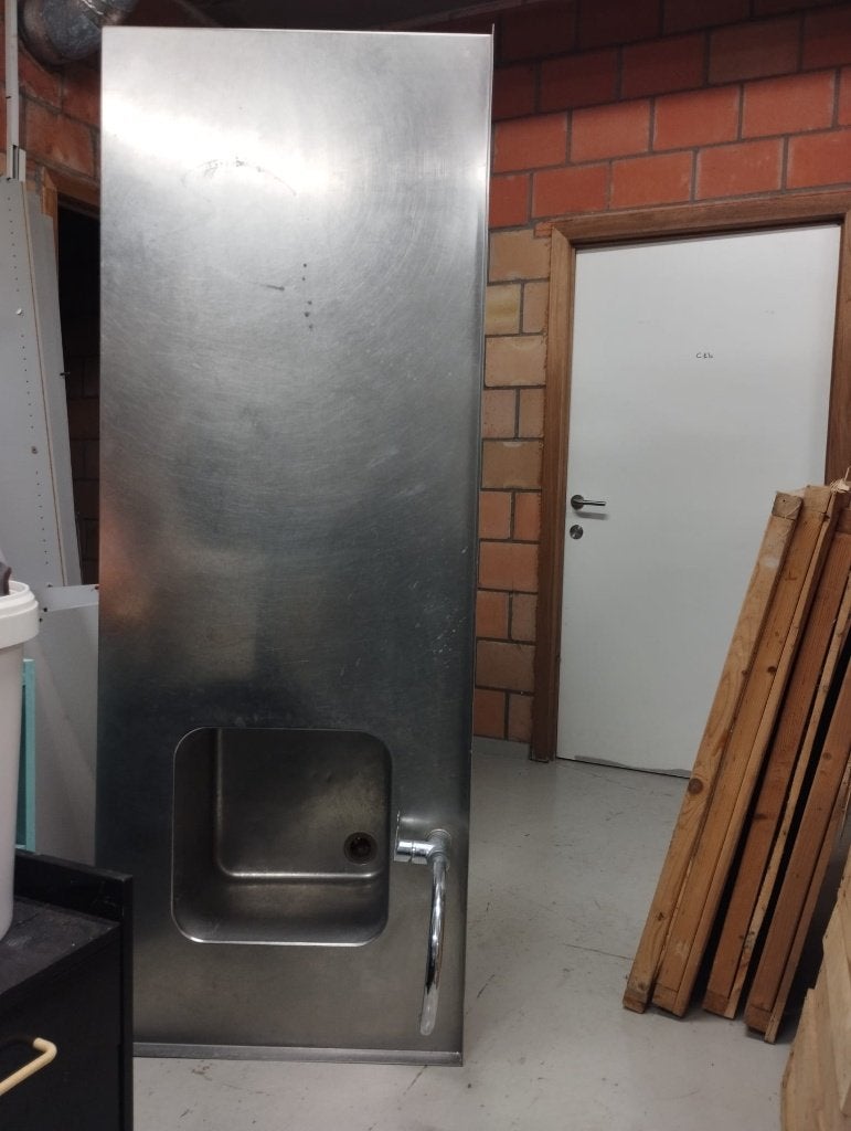 Plonge 1 évier en inox à donner, Moins de 100 cm, 150 à 200 cm, Enlèvement, Utilisé