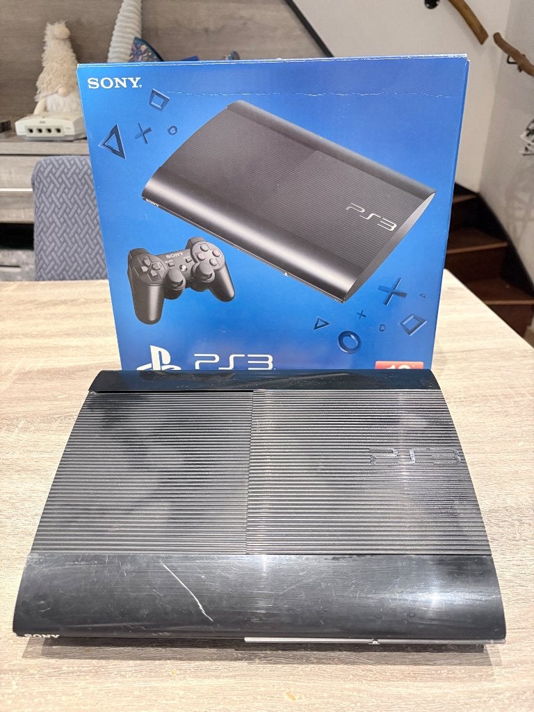 Console Sony PlayStation 3 PS3 Super Slim 12 Go + Boîte, Consoles de jeu & Jeux vidéo, Consoles de jeu | Sony PlayStation 3, Sans contrôleur