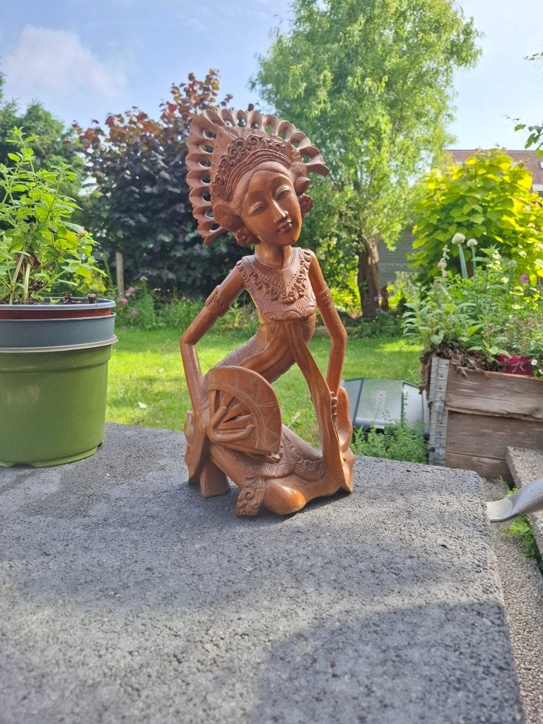 Houten beeld, Ophalen, Handgemaakt, 20 - 50 cm, Beeld