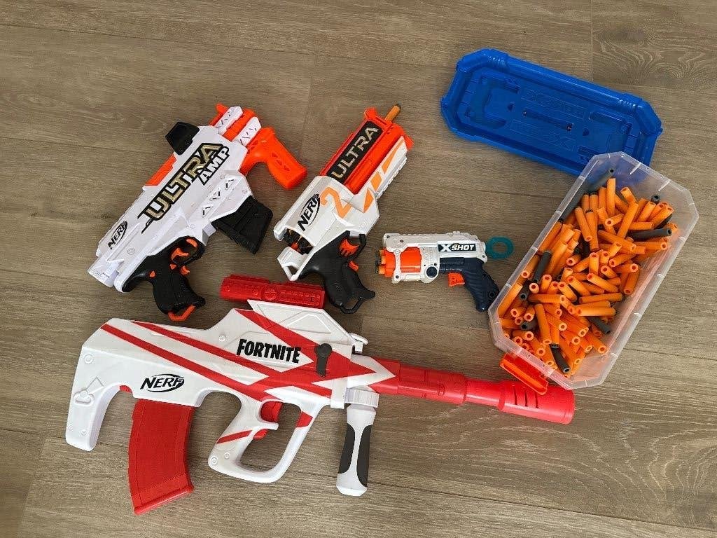 Set nerf geweren en kogels, Ophalen, Gebruikt