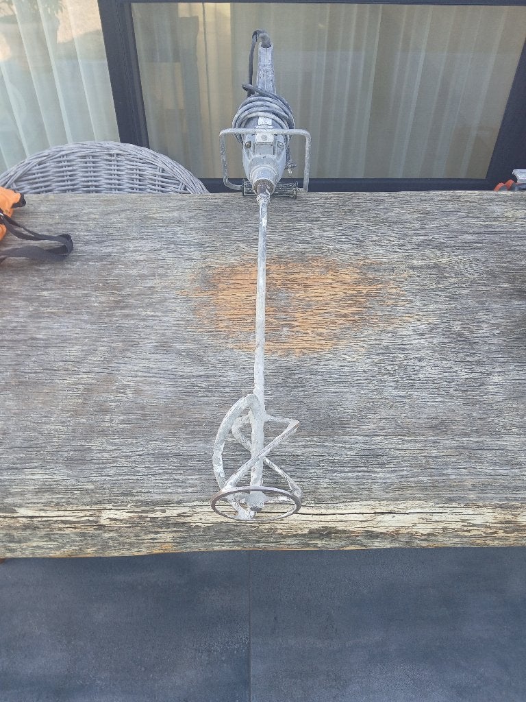 Mixer voor lijm, Ophalen, Gebruikt