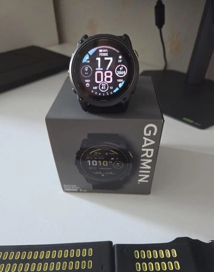 Garmin enduro 3 sapphire solar 51 mm, Zwart, Ophalen of Verzenden, Zo goed als nieuw, Waterdicht