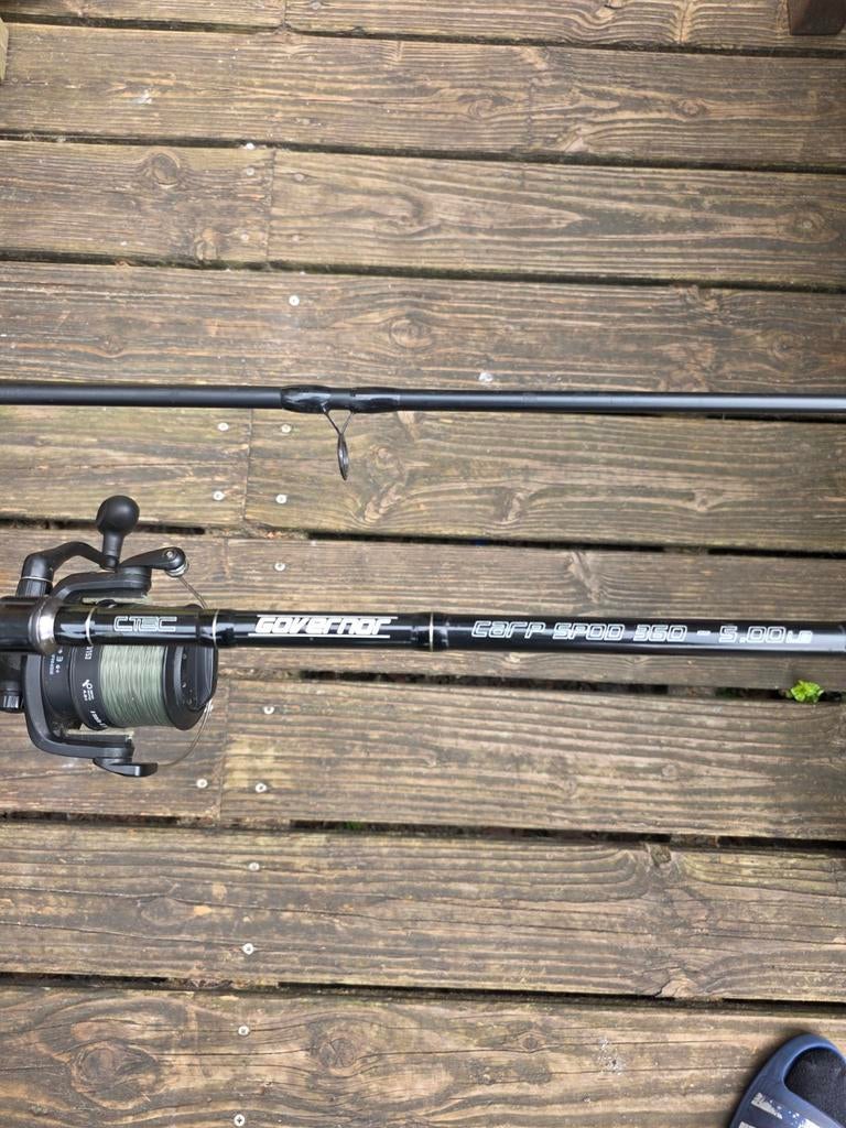 Spod hengel covernor 12ft 5lb, Enlèvement, Moulinet
