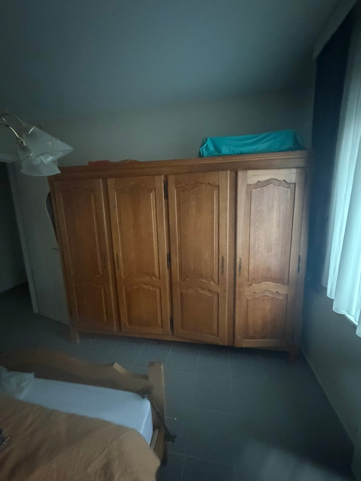 Eiken complete slaapkamer, Antiek en Kunst, Ophalen