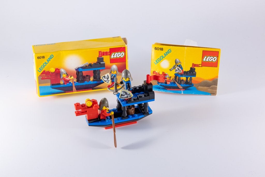LEGO 6018 Battle Dragon (1990) - complet avec boîte, Instructions incluses, Enlèvement ou Envoi, Lego, Ensemble complet