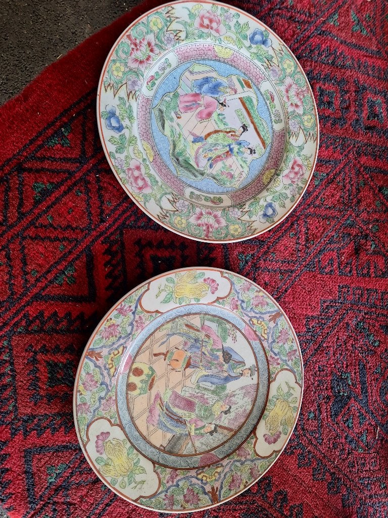 Antieke Chinees porseleinen borden, Antiek en Kunst, Ophalen