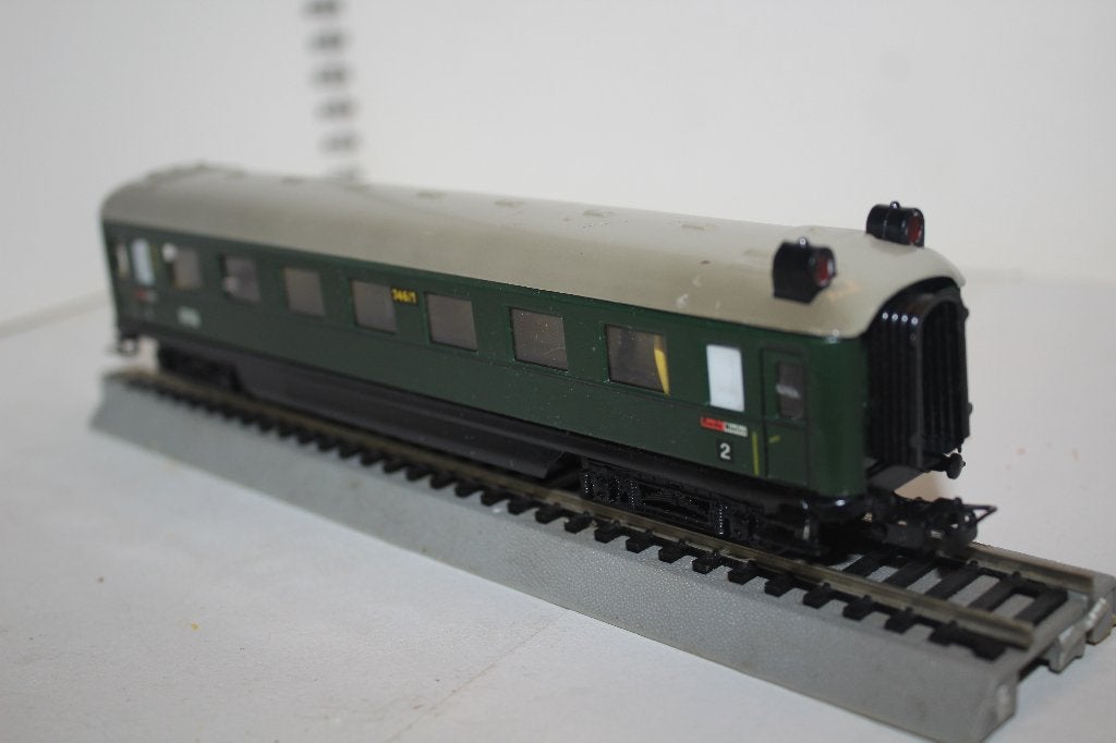 Marklin Ho metalen wagen 2e klaas 346/1 1952, Wisselstroom, Gebruikt, Verzenden, Wagon