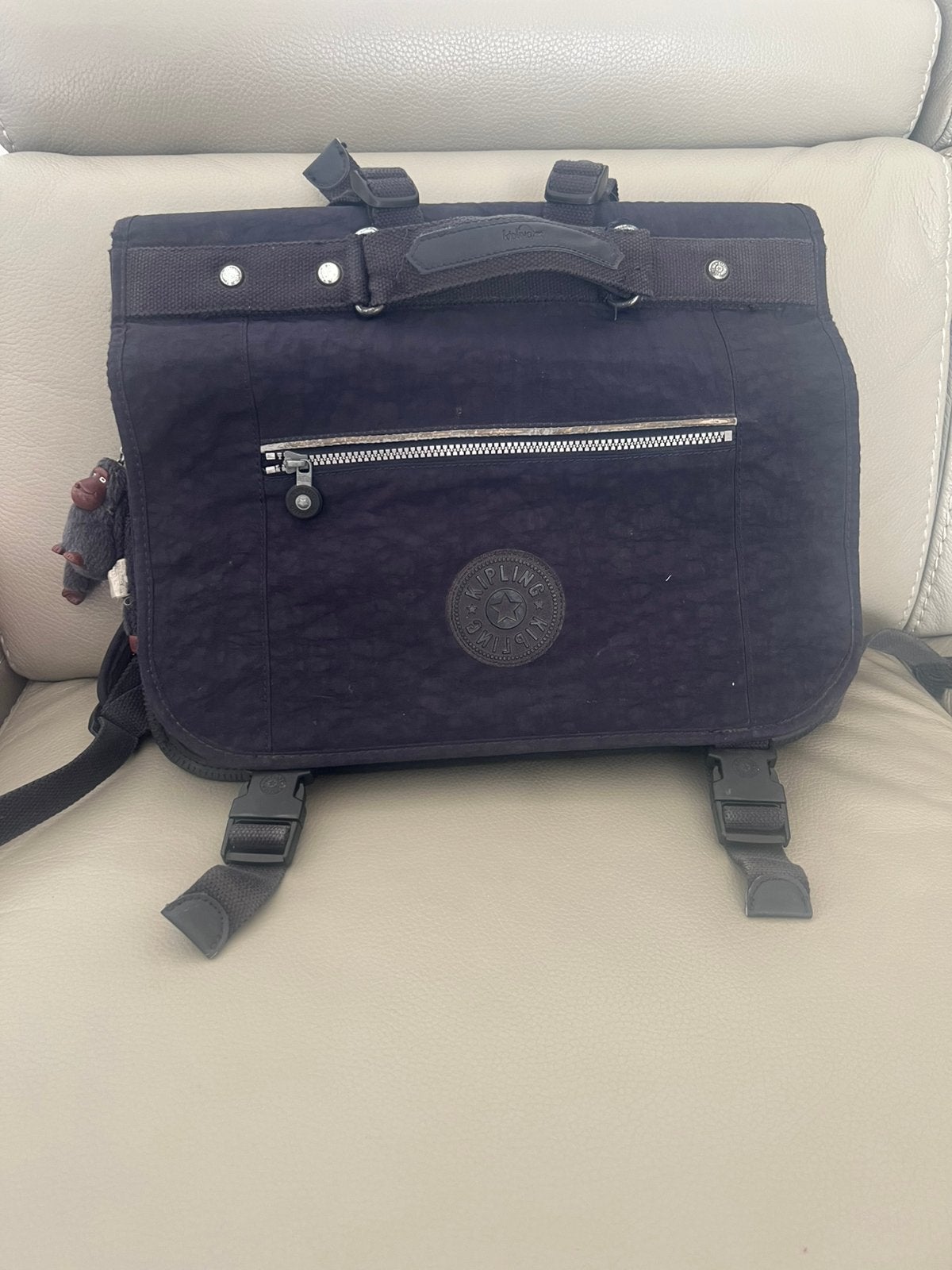 Cartable kipling bleu marine, Enlèvement ou Envoi, Comme neuf, Bleu
