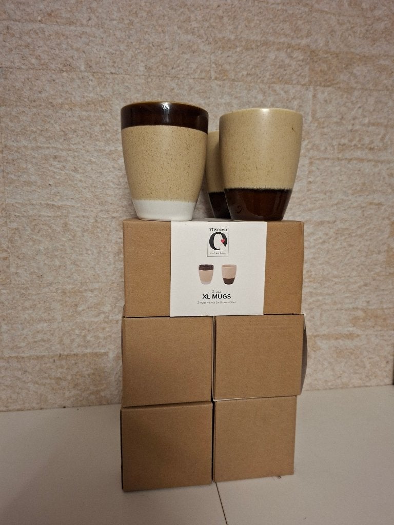 koffiemok XL mug VTWonen, Ophalen, Nieuw, Landelijk/Boerenbont, Mok