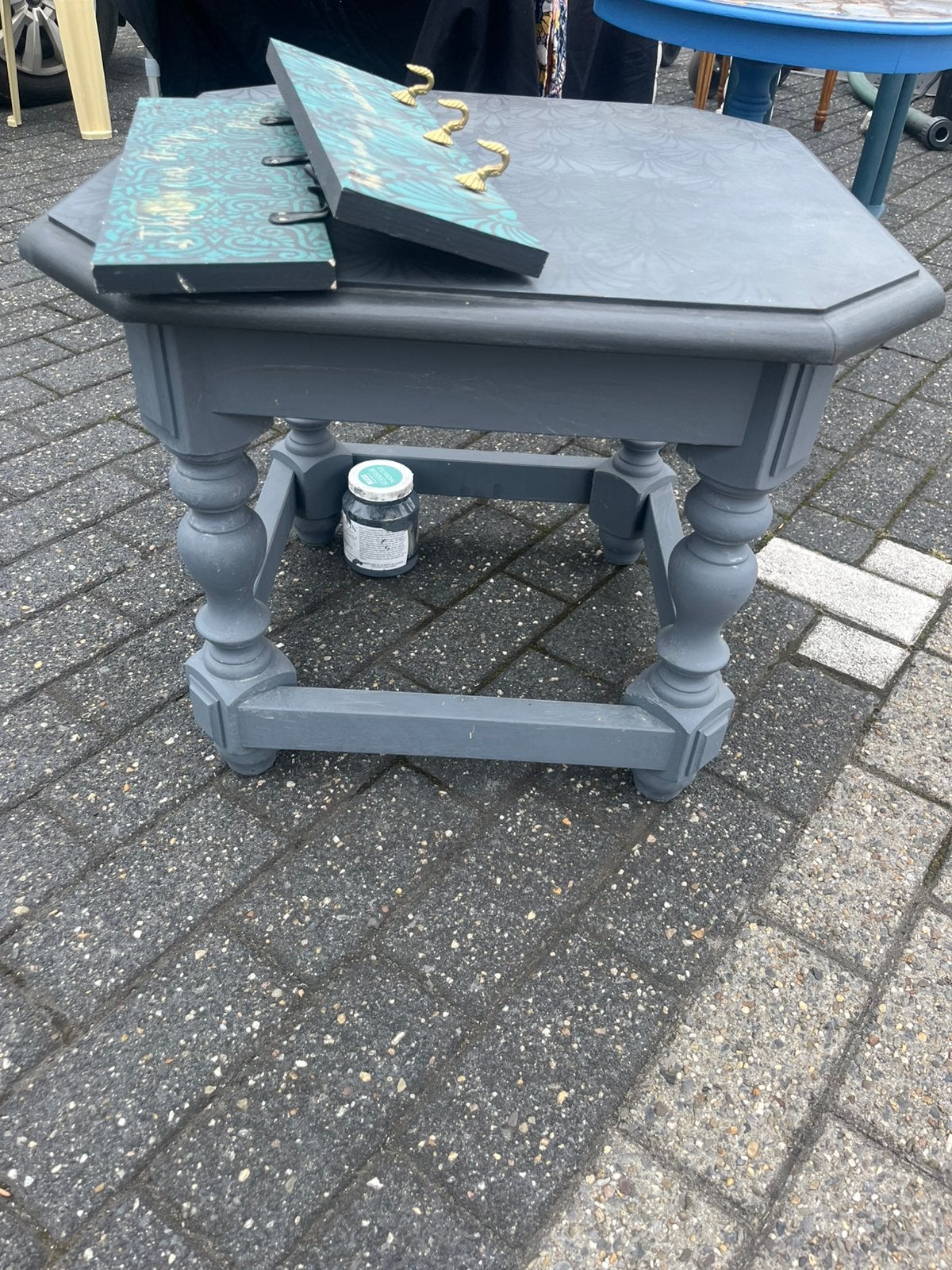 Salontafel, Huis en Inrichting, Tafels | Salontafels, Ophalen, Zo goed als nieuw, Vierkant