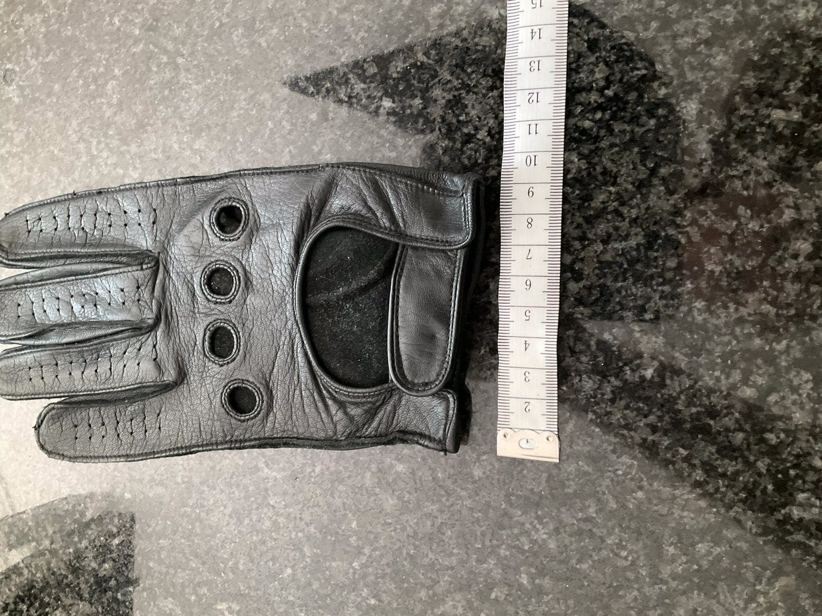 Handschoenen leder zwart, Motoren, Kleding | Motorkleding, Ophalen of Verzenden, Tweedehands, Heren, Handschoenen