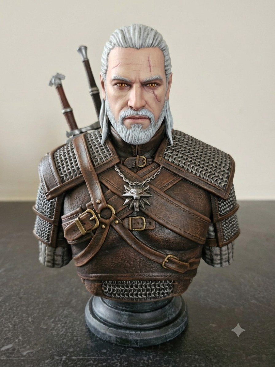 The Witcher Statue - Geralt of Riv, Ophalen of Verzenden, Zo goed als nieuw, Fantasy