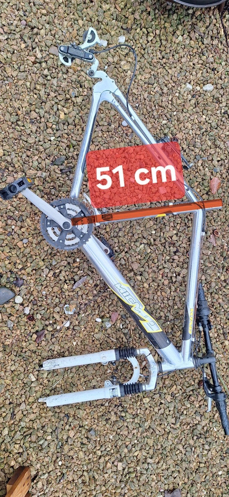 Aluminium MTB kader, Ophalen
