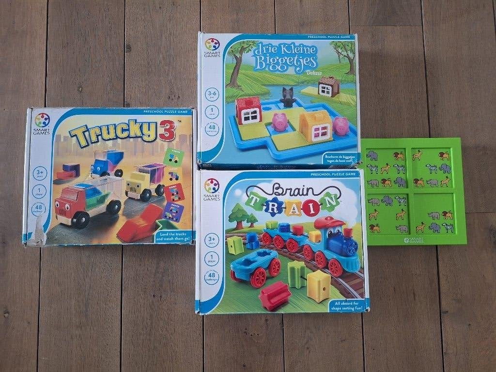 4 Smart games! Uniek aanbod!, Ophalen of Verzenden, Gebruikt