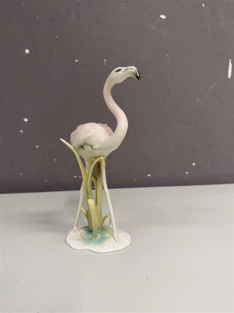 Flamingo beeld - Kaiser Porseleinen Beeldje 314, Ophalen of Verzenden, Zo goed als nieuw