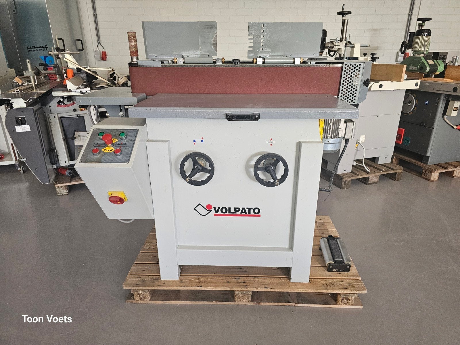 Kantenschuurmachine Volpato ook voor fineerkanten, Ophalen, Gebruikt, Bandschuurmachine