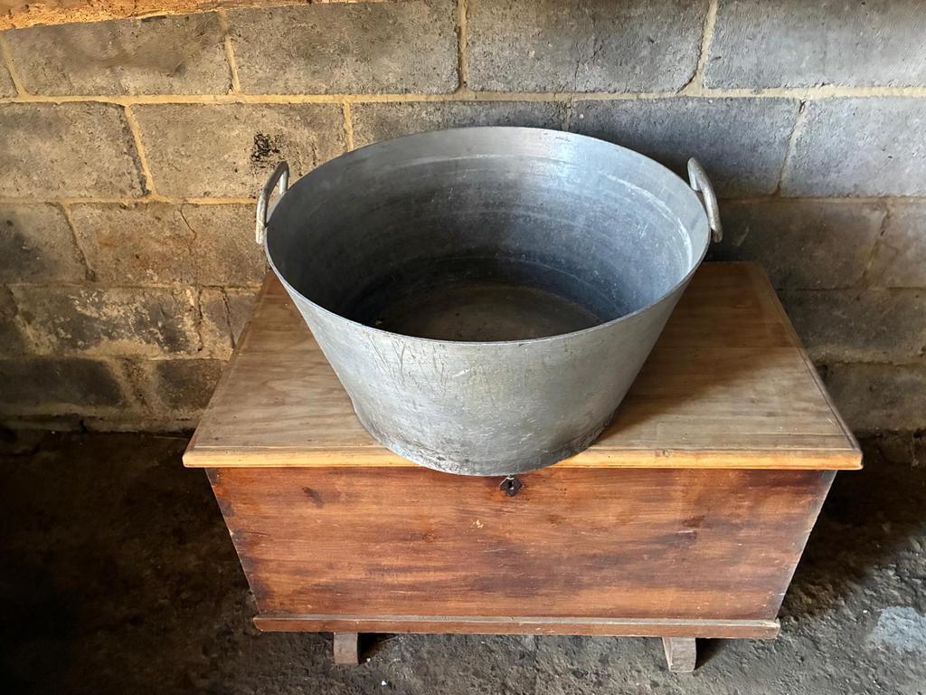 Bassine en métal galvanisé, Rond, 30 à 60 cm, Enlèvement, Utilisé