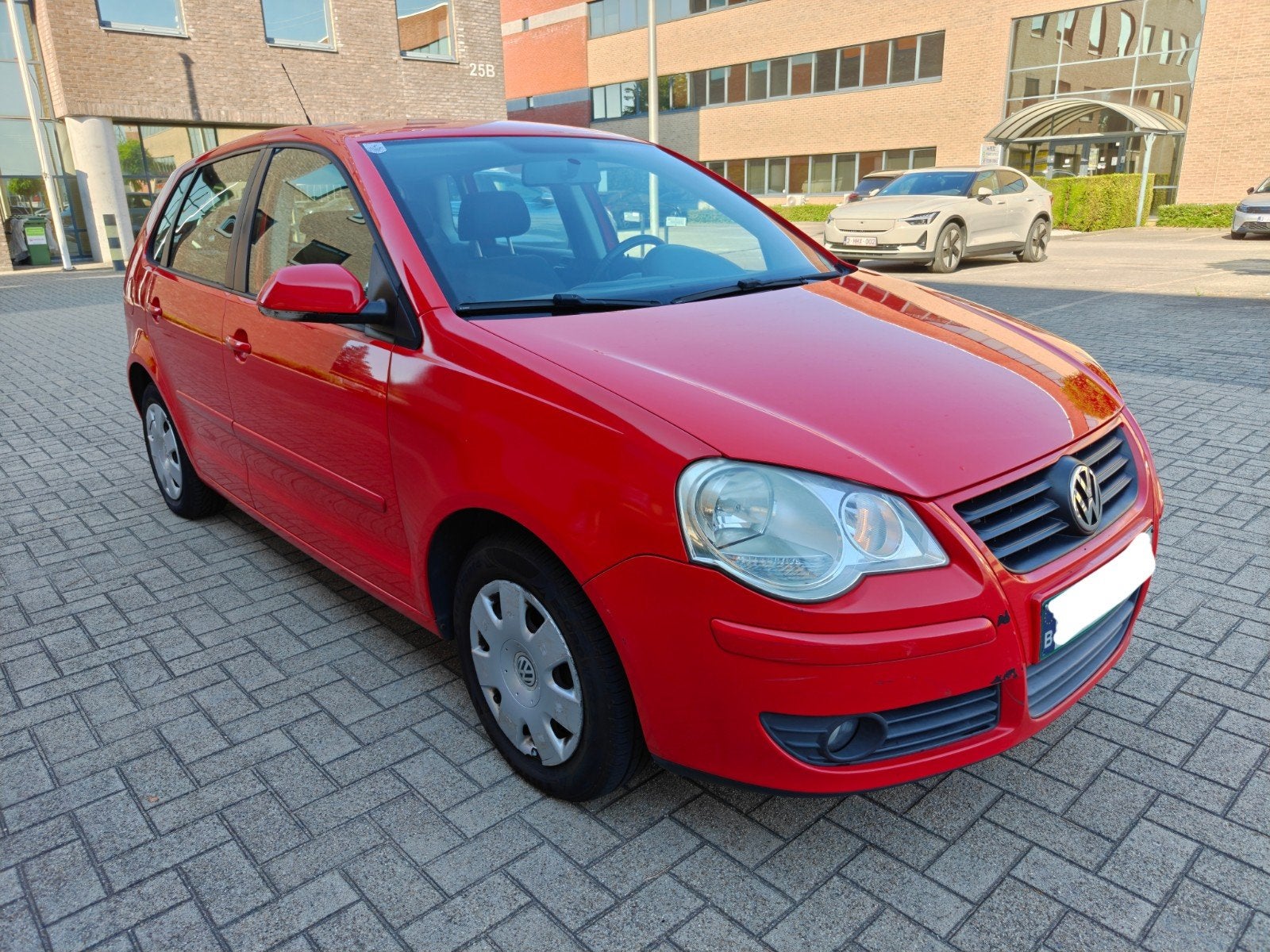 Volkswagen Polo 1.2i/ 160.000km/ 2008/ Benzine/CT OK, Stof, Zwart, Bedrijf, 5 deurs