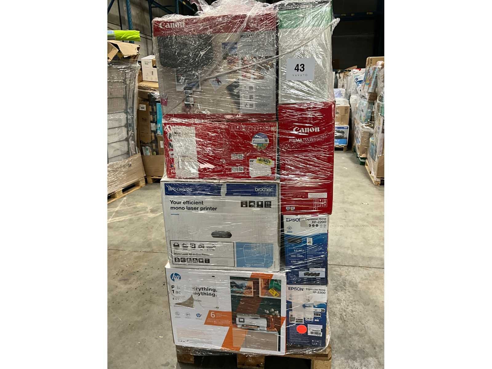 Retourpallet printers – Canon, HP, Epson & Brother, Boeken, Tijdschriften en Kranten, Ophalen, Zo goed als nieuw