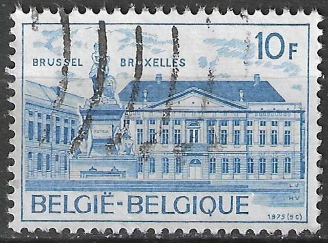 Belgique 1975 - Yvert 1762 /OBP 1771 - Place desMartyr (ST), Envoi, Affranchi, Oblitéré, Europe