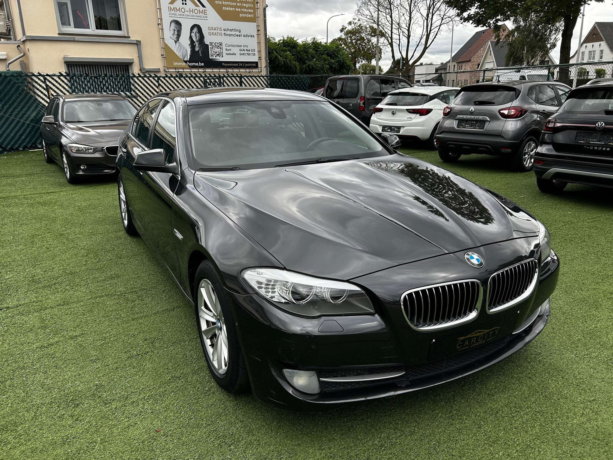 BMW 5 Serie 525 D X -DRIVE 218 PK  LEDER XENON  FU, Autos, 4 portes, Entreprise, Noir, Automatique