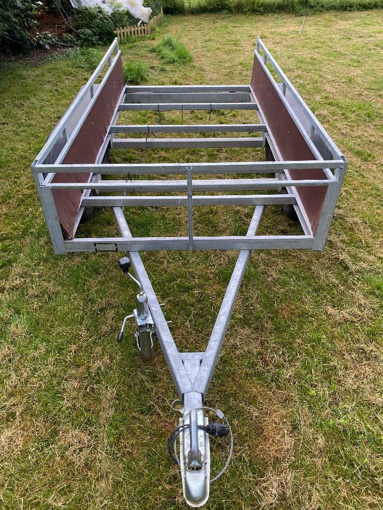 Remorque double essieu  750 kg — A regarnir 750 Kg, Auto diversen, Aanhangers en Bagagewagens, Gebruikt, Ophalen
