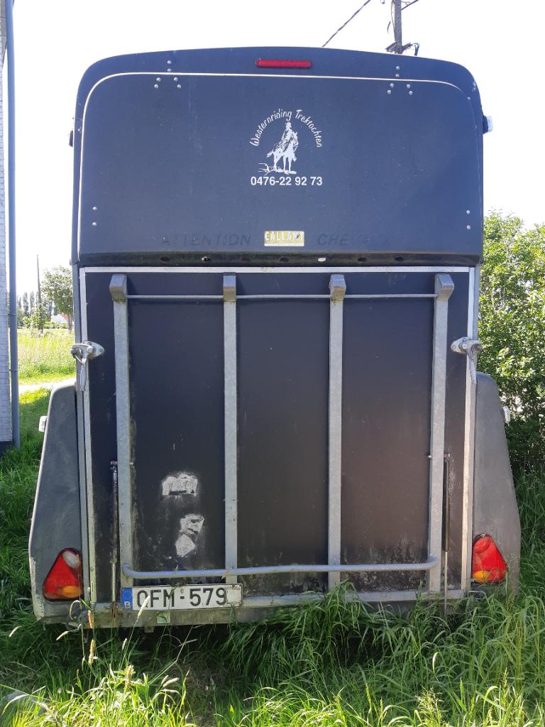 Paarden trailer, Animaux & Accessoires, Chevaux & Poneys | Semi-remorques & Remorques, Enlèvement, Utilisé, Polyester, Remorque 2 chevaux