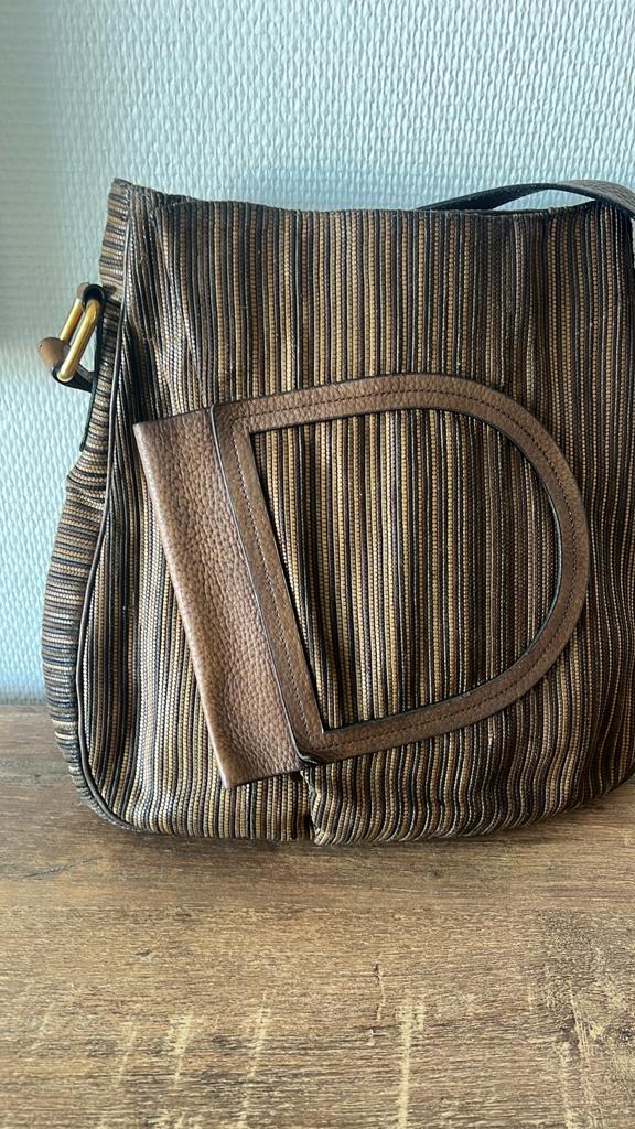 Delvaux Vintage tas, Verzenden, Gebruikt, Bruin, Handtas