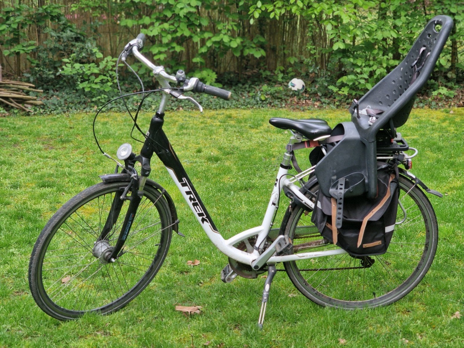 Trek t80 damesfiets inclusief Yepp kinderzitje, Fietsen en Brommers, Ophalen, 1 zitje, Overige merken, Versnellingen