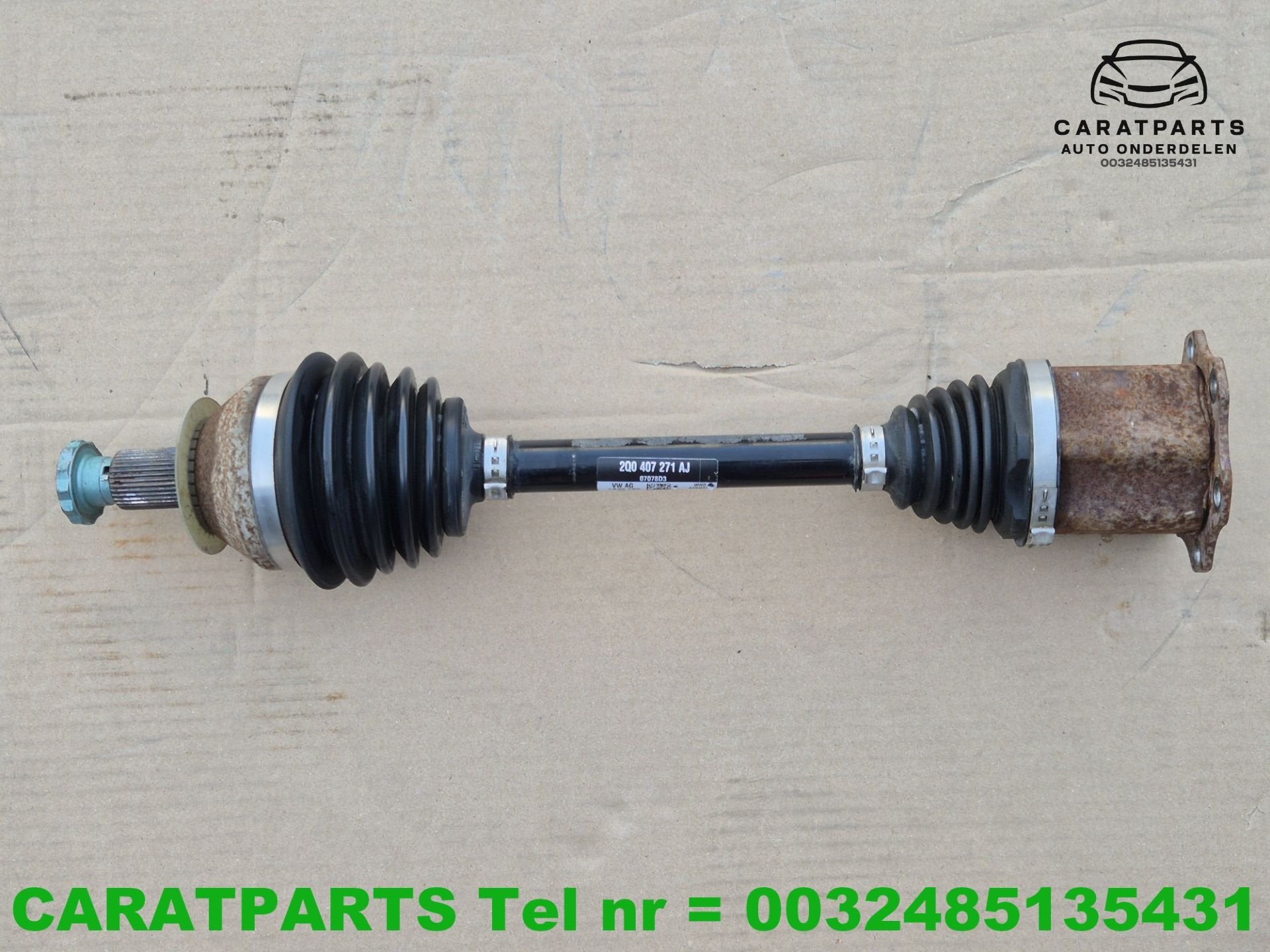 2Q0407271AJ A1 aandrijfas Polo 2G cardan T Cross Ibiza Arona, Auto-onderdelen, Gebruikt, Volkswagen AG, Vw@volkswagen.de, Seat